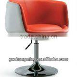 Modern Swivel Leather Bar Chair/Bar Stool Furniture ZM-66 thumbnail-1
