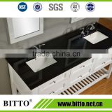 Black modified acrylic solid surface countertop vanity top