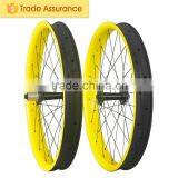 65mm Wide Hookless Fat Bike Wheels On Promotion Thru Axle 32h Fat Bike Carbon Wheelset thumbnail-1