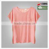 Ladies Lace Back Plus Size Floral T-shirt thumbnail-1