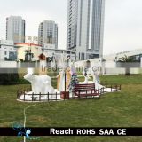 Outdoor/park / mall christmas decoration with white bear /christmas tree /christmas deer /windmill/house decoration