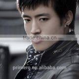 925 Sterling Silver Black Agate Mens Tanishq Diamond Stud Earrings Factory Wholesale thumbnail-3