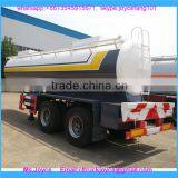 Tri Axle Acetic Acid Aluminium Alloy 35cbm Chemical Liquid Tanker Semi Trailer,35 Ton Chemical Liquid Tank Semi Trailer thumbnail-4