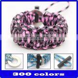 Wholesale Webbing Cross Paracord Bracelet for Sport thumbnail-2