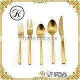Golden Spoons, Colored Flatware, Matte Gold Cutlery Quality Choice thumbnail-6