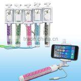 Wired Mini Selfie Stick Handheld Monopod Extendable Fold Selfie Stick For IPhone Samsung Smartphone Phones Camera Selfie thumbnail-5