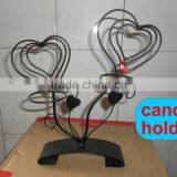 Painted Scroll Design Metal Candle Holder thumbnail-3