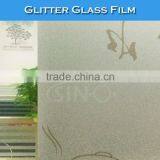 F002 Glitter Frost Adhesive Stickers Film For Window Glass thumbnail-1