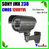 Hidden Surveillance Cameras Sony IMX238 Varifocal 2.8-12mm Lens Super Wdr 1200tvl Ir-cut 42pcs ir Leds Outdoor Security Camera thumbnail-1