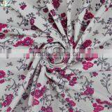 2015 New Product Floral Print Fabric 4 Way Stretch Lycra Fabric Vintage Flower Underwear Fabric Nylon Elastane