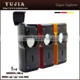 High Grade Touch Carbon Fiber 4 Flame Cigar Lighter With Box Quality Choice thumbnail-1