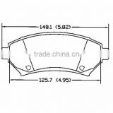 D699 1802 4962 Fronts for Buick Cadillac Chrysler Oldsmobile Plymouth Chevrolet Dodge Opel Pontiac Eagle car brake pad