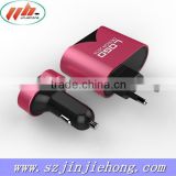 Made in china 2 in 1 car charger kit for faster charging usb mobile phone charging kit