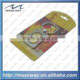 Double Plating Gold and Silver Custom Promotional 3D Beer Metal Key Ring