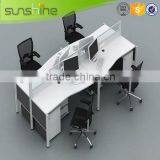 Stainless Steel Melamine Workstation, Used Glass Wall Partition, High Quality Cheap Cubicles thumbnail-5
