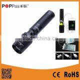 POPPAS 6618 Super Power Multifunction Rechargeable LED USB Flashlight