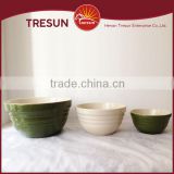 two-tone colorful&high quality Ceramic (Stoneware) Mixing Bowls made in China