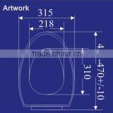 1026 Toilet Seats PP Material White Thin Cover Prices thumbnail-4