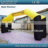 Inflatable Finish Line Arch Yellow Black thumbnail-2