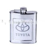Vehicle logo stainless steel hip mini flask