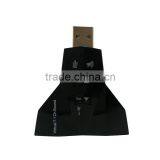 Double Sound Card Virtual 7.1 Channel USB 2.0 Audio Adapter Dual Microphone and Headset 7.1Ch 3D Audio Sound Card thumbnail-3