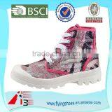 Lady New Style Cheap Canvas Upper Casual Boots for Gril