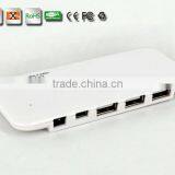 Low Cost Portable High Speed Slim Shape Plastic Casing 480MBPS 7 Port USB 2.0 HUB thumbnail-5