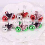 Charm Resin Druzy Stud Earrings, Crystal Rhinestone Paved Ball Shape Gem Earrings thumbnail-1