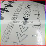 Flash Custom Silver Temporary Metallic Tattoo thumbnail-3