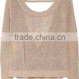 15JWL0215 Woman Linen New Special Design Sweater