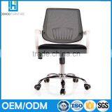 China Manufacturer Arm Chair Furniture Mid Back Ergonomic Rotating Gas Lift Mesh Training Chair With Castors thumbnail-4