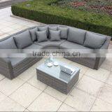 Patio Sectional Furniture Wicker Rattan Sofa Set With Cushions thumbnail-1