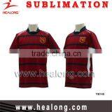 Wholesale OEM Team Set Sportswear Sublimated Cheap Striped Custom Rugby Jerseys Uniform thumbnail-3