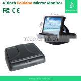 4.3 Inch Control TFT LCD Car Monitor Color Screen Car Rear View Monitor With 2 Video Input . thumbnail-5