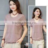 Loose Pure Color Coat Joker T-shirt thumbnail-4