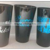 16 oz Colored Glass Tumbler With Decorated Printing thumbnail-1