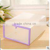 2016 Best Selling Clear Plastic Shoes Storage Box Household Articles Bins for Sale thumbnail-3