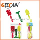 Colorful Garden 3-Piece Ergonomic Gardening Hand Tool Set Includes Trowel and Fork