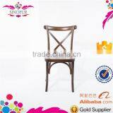 Modern Stacking Wedding Cross Back Wooden Chair thumbnail-6