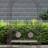 Vintage Style Anti White Garden Wedding Arch thumbnail-5