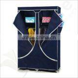 Single Canvas Effect Wardrobe Clothes Storage Cabinet thumbnail-6