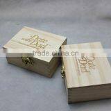 Small Wooden Storage Crates Wooden Box With Lid thumbnail-4