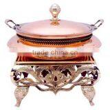 Unique Design Royal Style Rose Gold Plated Stainless Steel Hanging Chafing Dish for Banquet | Hot Sale Chafing Dish thumbnail-1