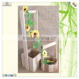 Wholesales Heart Hole Carved Short Long Handle Wood Bucket thumbnail-5