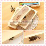 Trade Assurance Natural Fashion Gift Use British Style Wood Box for Pen With Hinge thumbnail-4