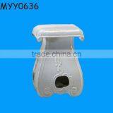 White Decorative Ceramic Garden Stool thumbnail-1