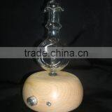 Elegant Wooden and Glass LED Aroma Diffuser Nebulization Essential Oil Diffuser thumbnail-1