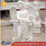 Large outdoor decor white stone angel garden statue NTMS0956A