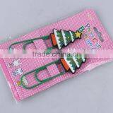 2PC Silicone Christmas Snowman/Christmas Tree Design Super Paper Clip thumbnail-1