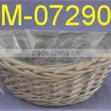 Boat Shaped Small Willow Garden Basket thumbnail-1